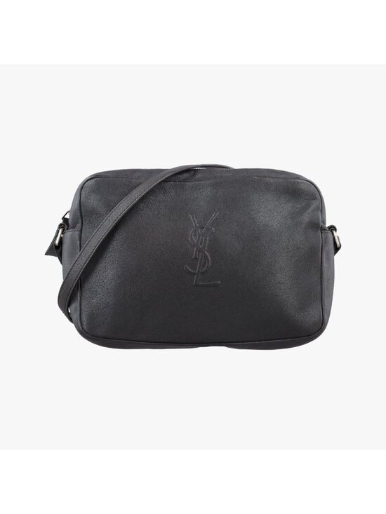 Yves Saint Laurent Handbags - Saint Laurent Fringe Gray Leather Shoulder